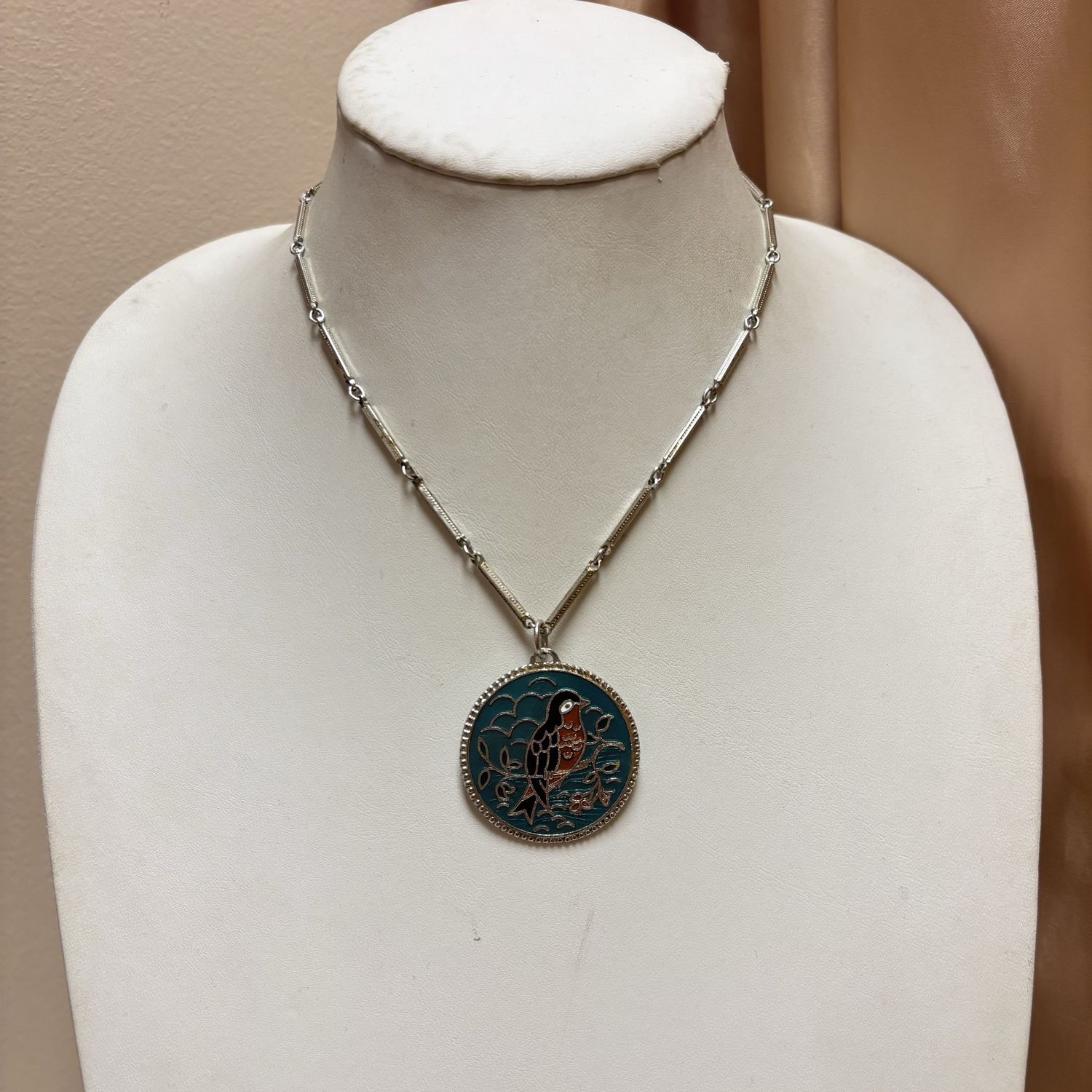 Silver Bird Pendant Necklace