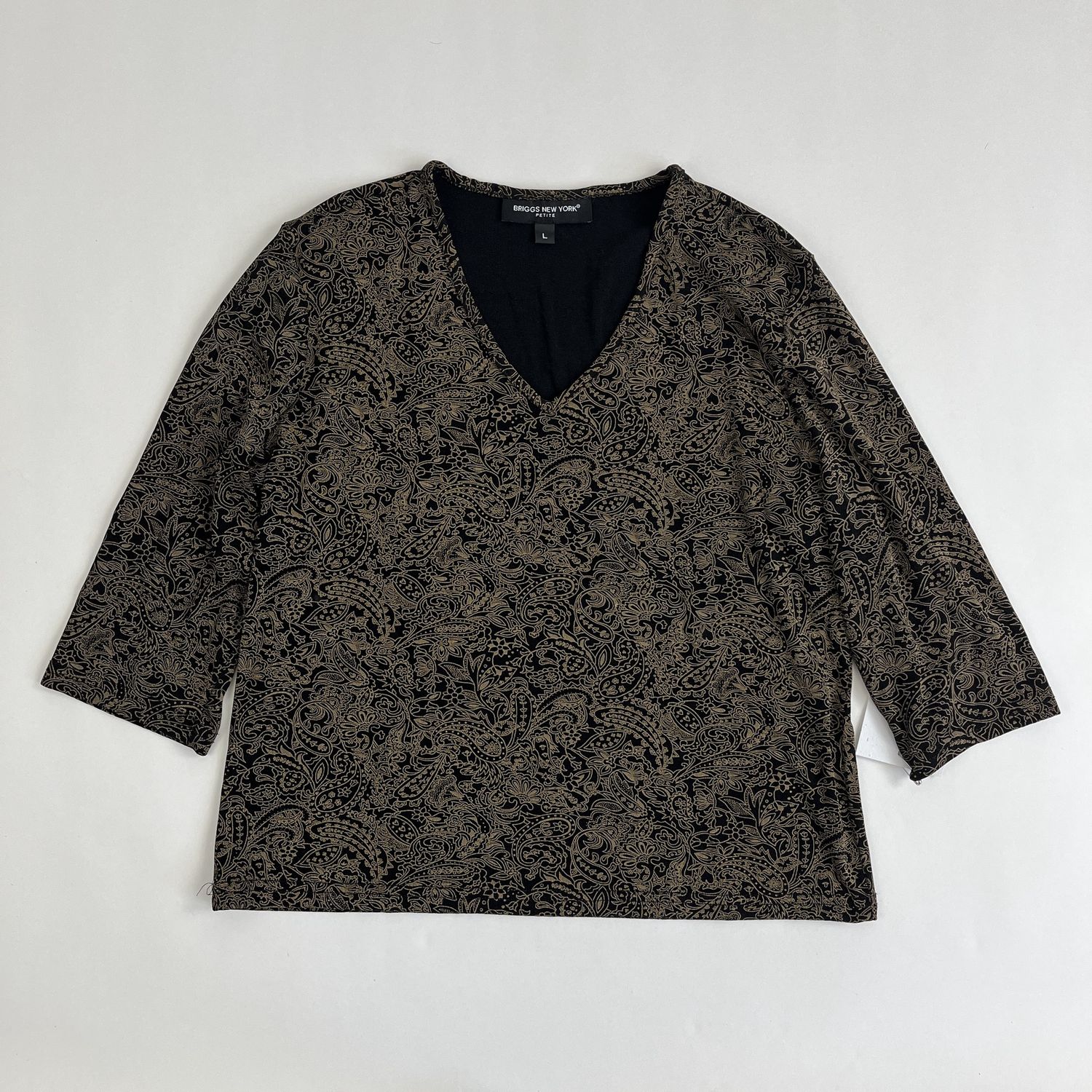Brown Paisley Shirt