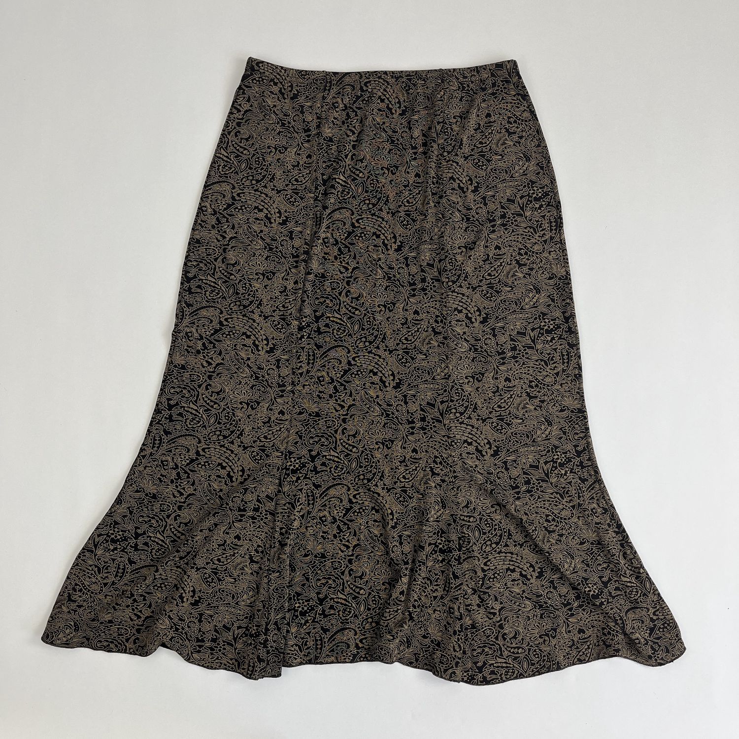 Brown Paisley Skirt