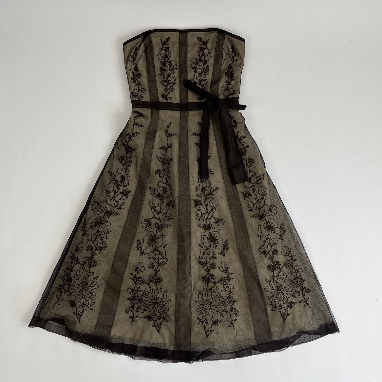 Brown Tulle Dress