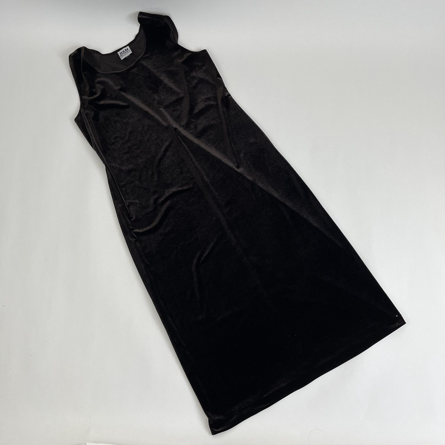 Brown Velvet Sheath Dress