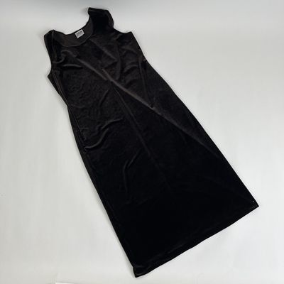 Brown Velvet Sheath Dress