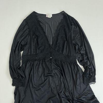 Black Lace Robe