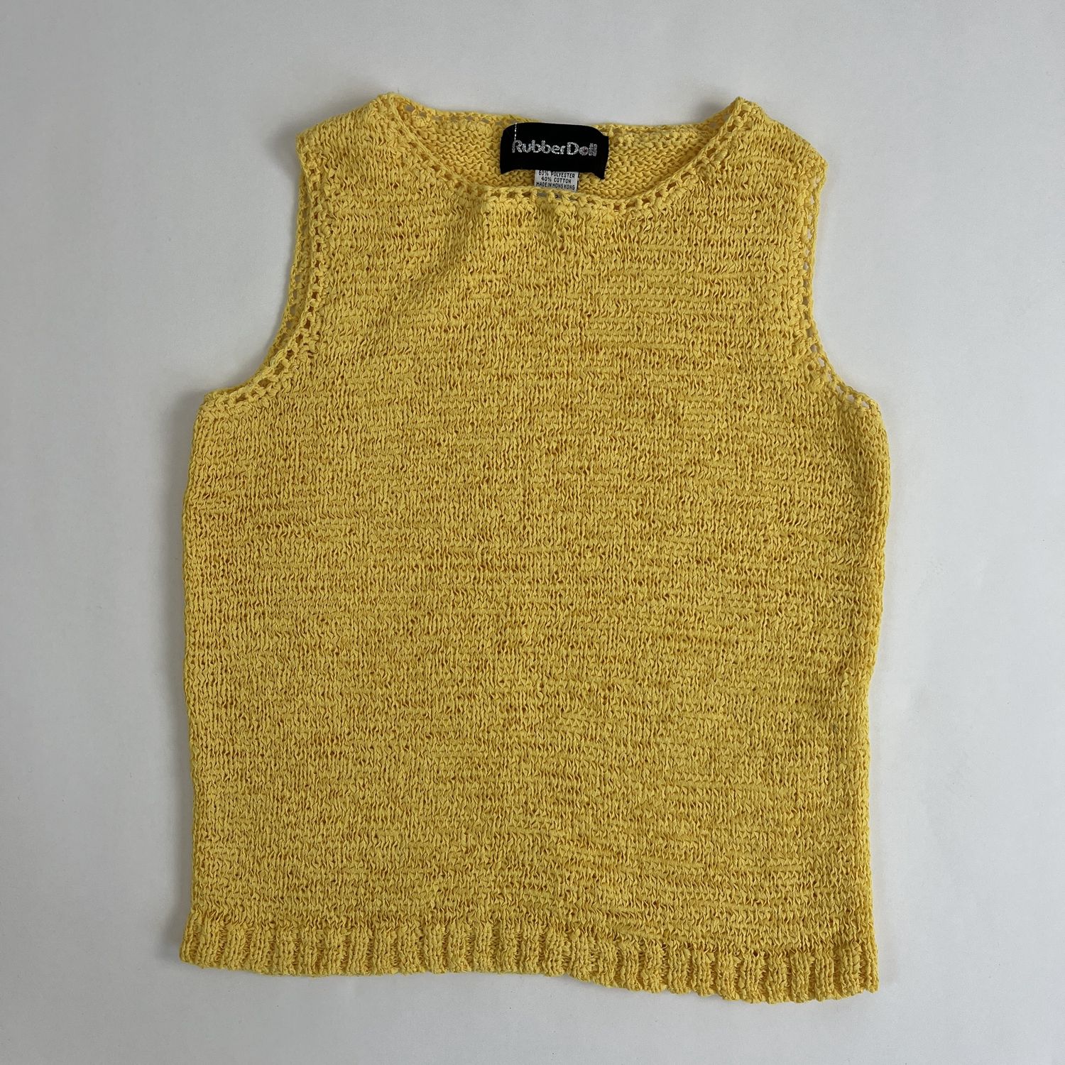 Yellow Ribbon Knit Tank