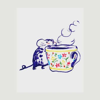 Print- "Mouse &amp; Teacup"