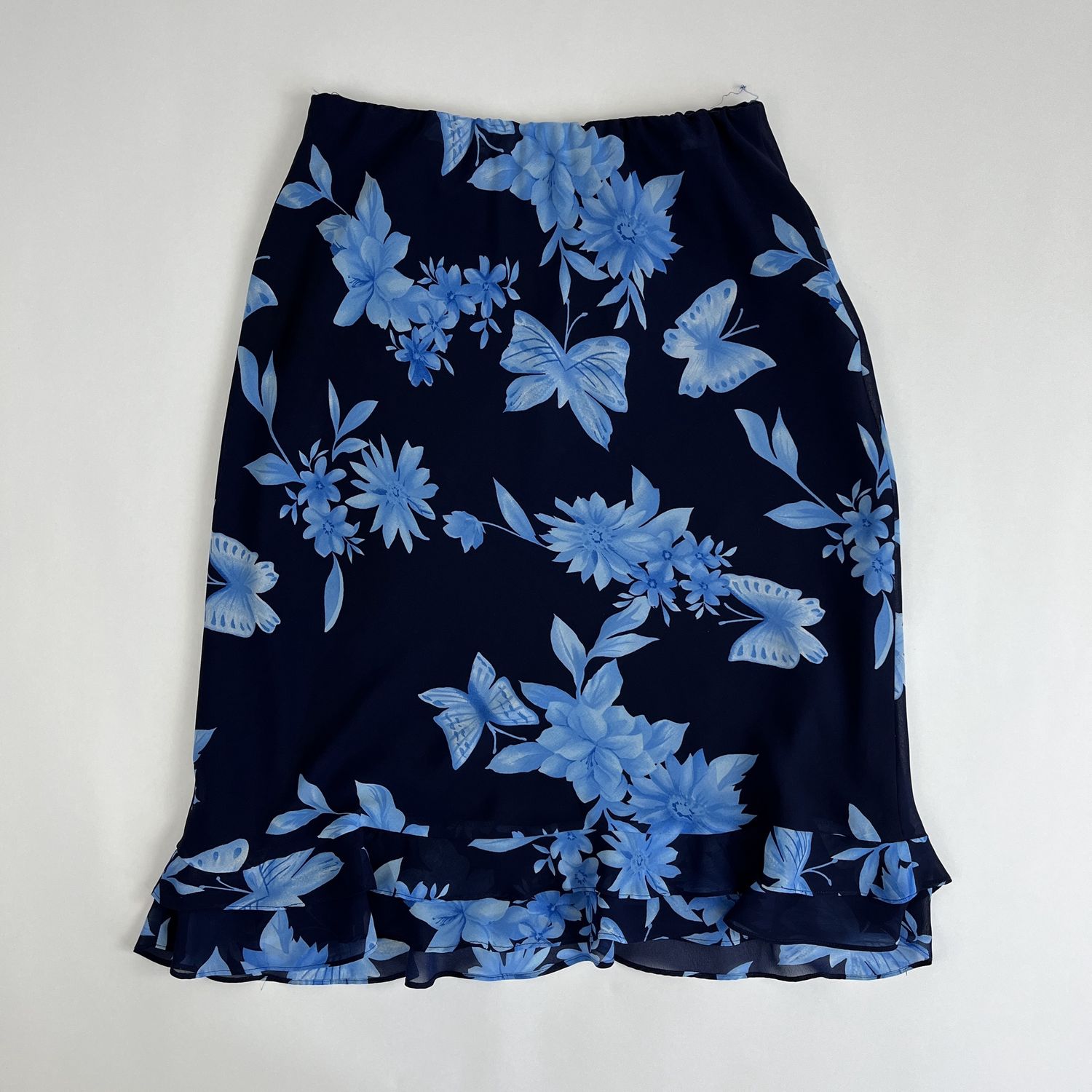 Navy Blue Butterfly Skirt