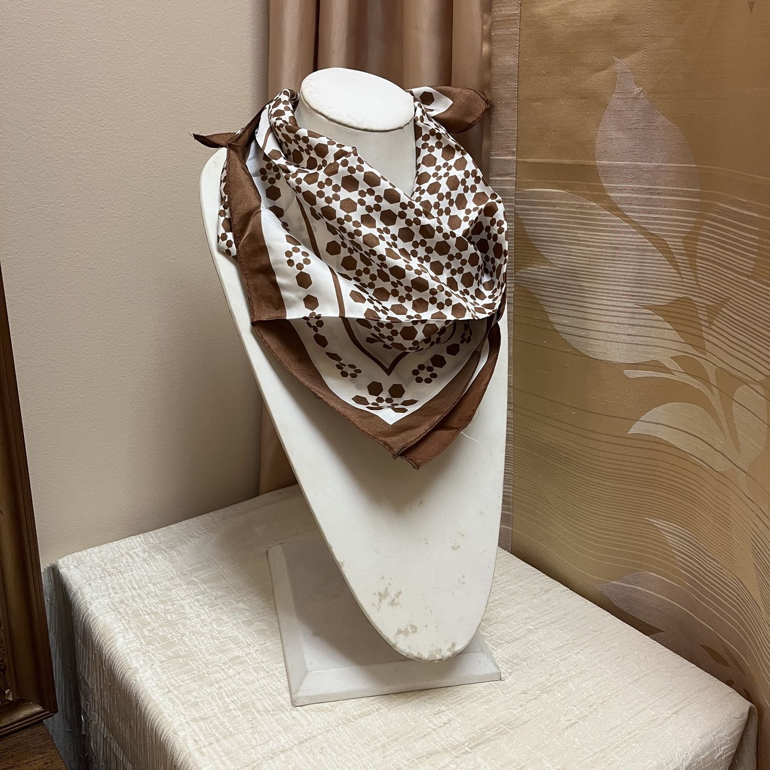 Brown and Cream Bandana
