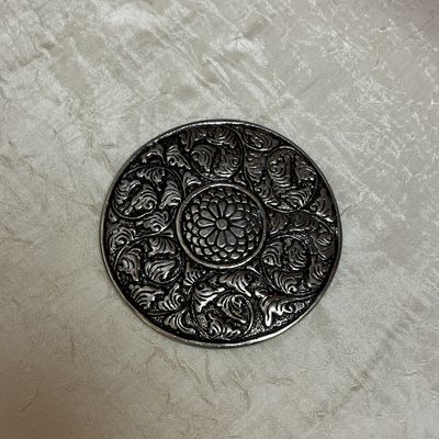 Antique Silver Purse Mirror