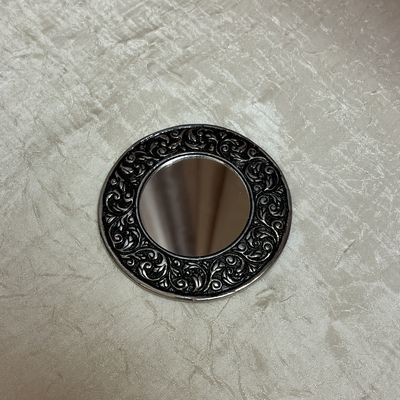 Antique Silver Purse Mirror