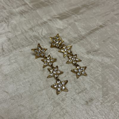 Gold Shooting Star Earrings