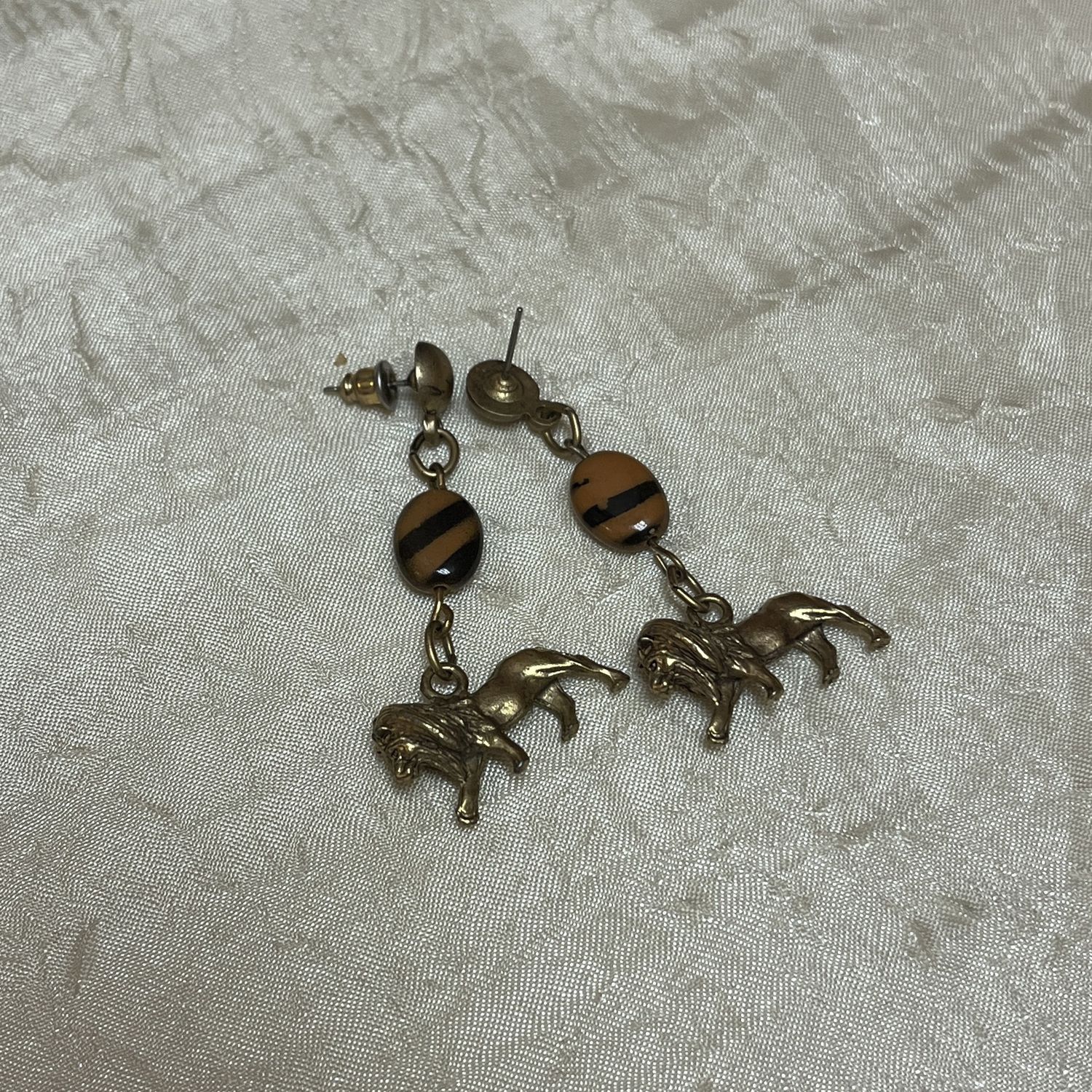 Bronze Lion Earrings