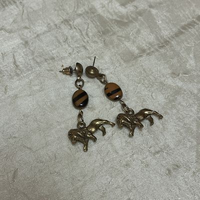 Bronze Lion Earrings