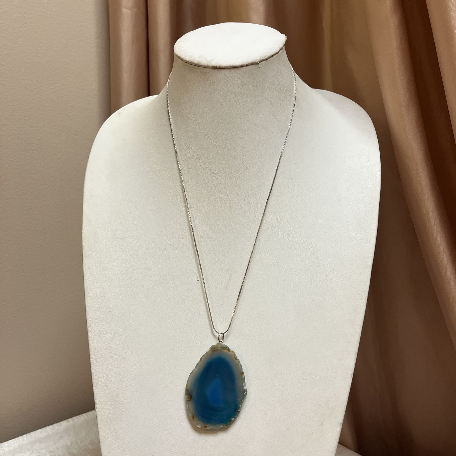 Blue Agate Necklace