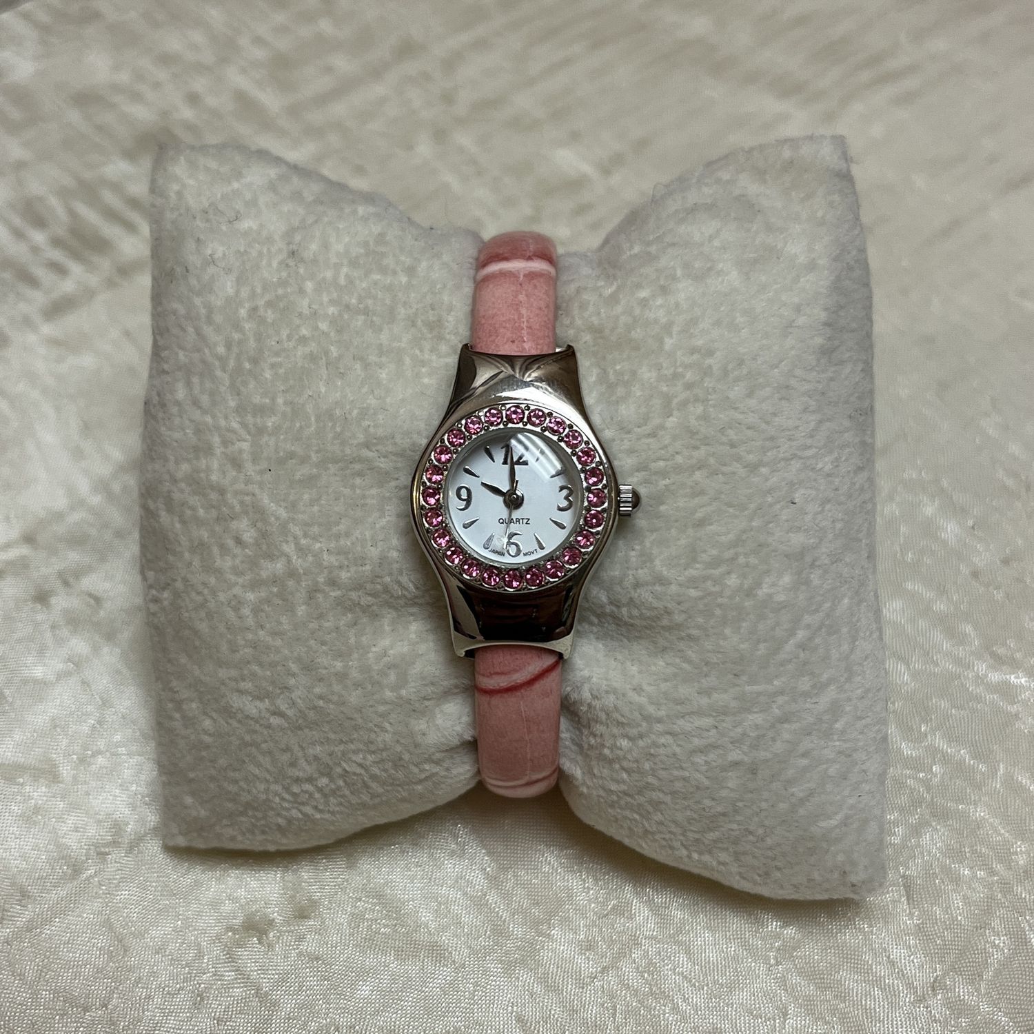 Pink cuff watch