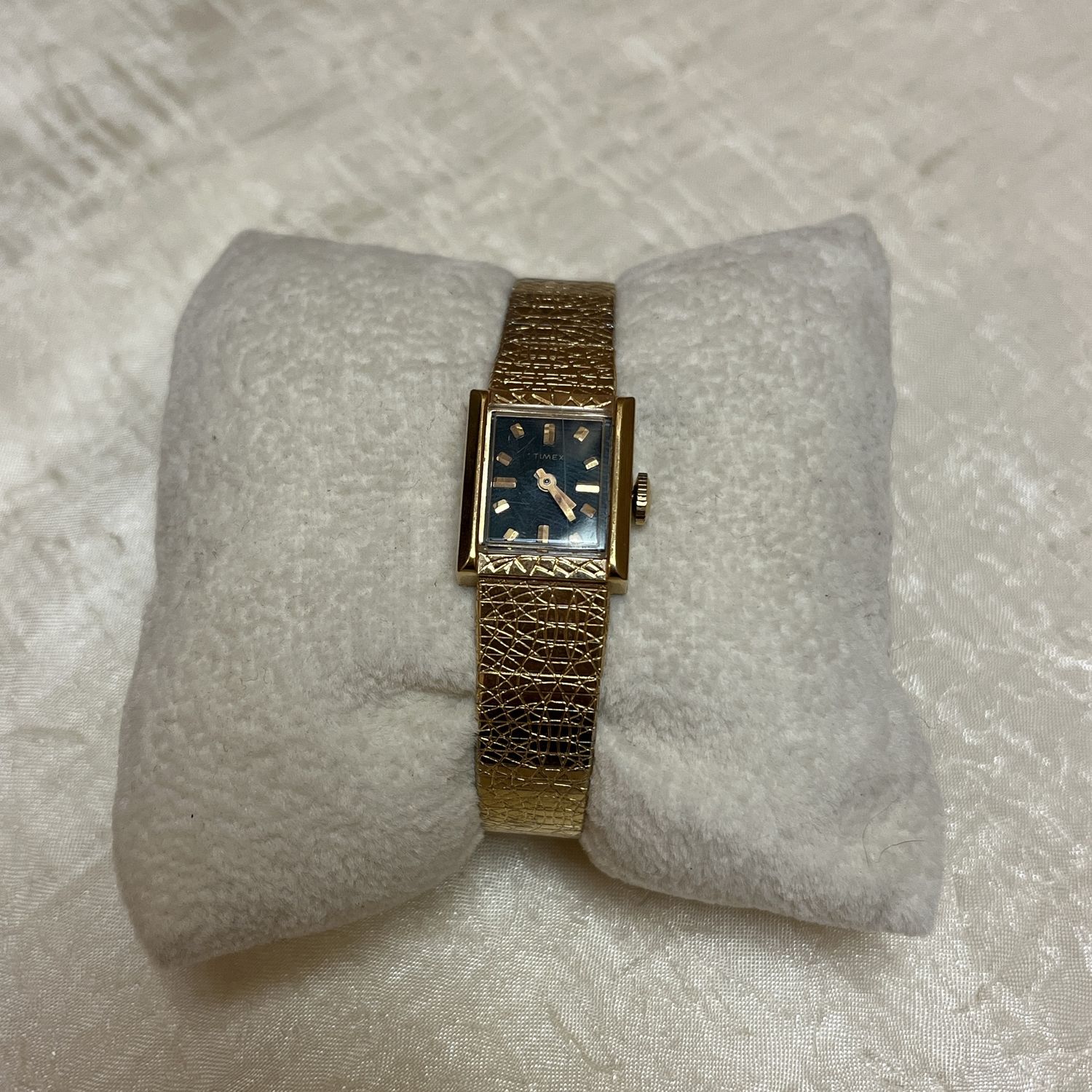 Embossed Gold Strap Watch