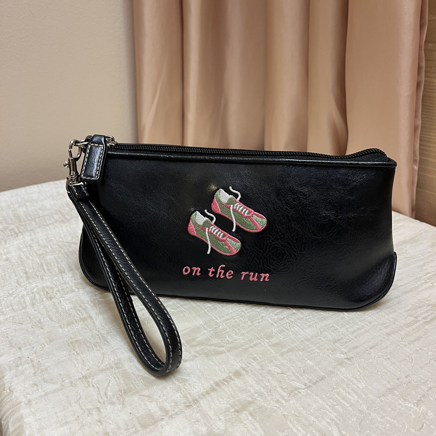 Embroidered Wristlet