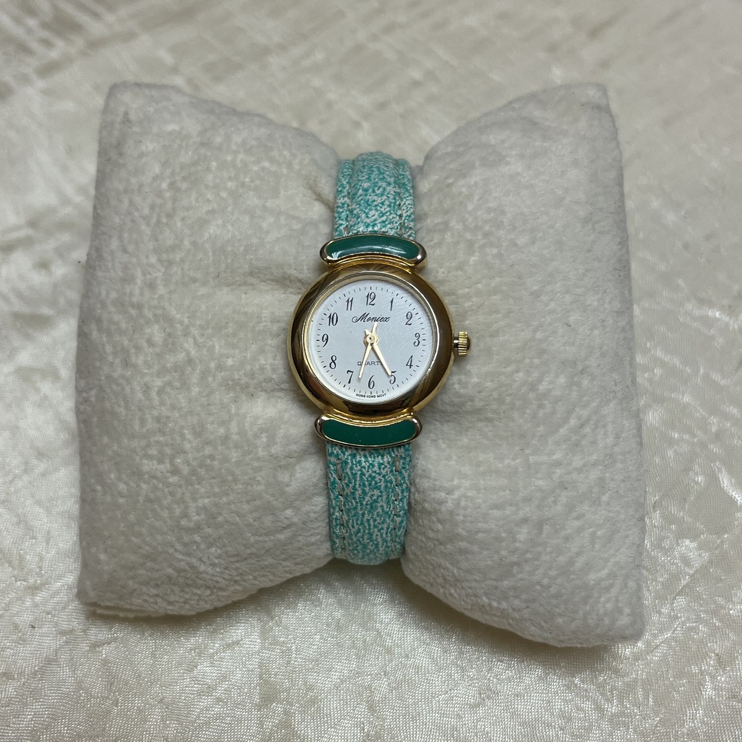 White and Green Speckled Band Watch