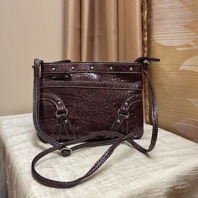 Purple Snakeskin Crossbody