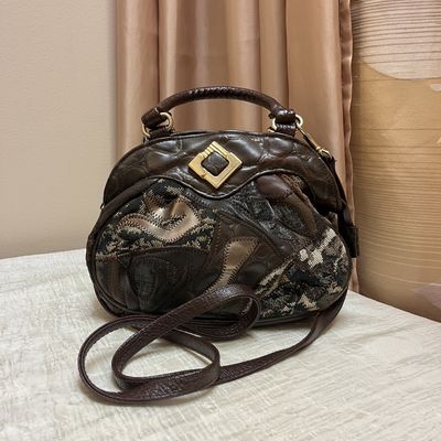 Brown Patchwork Purse