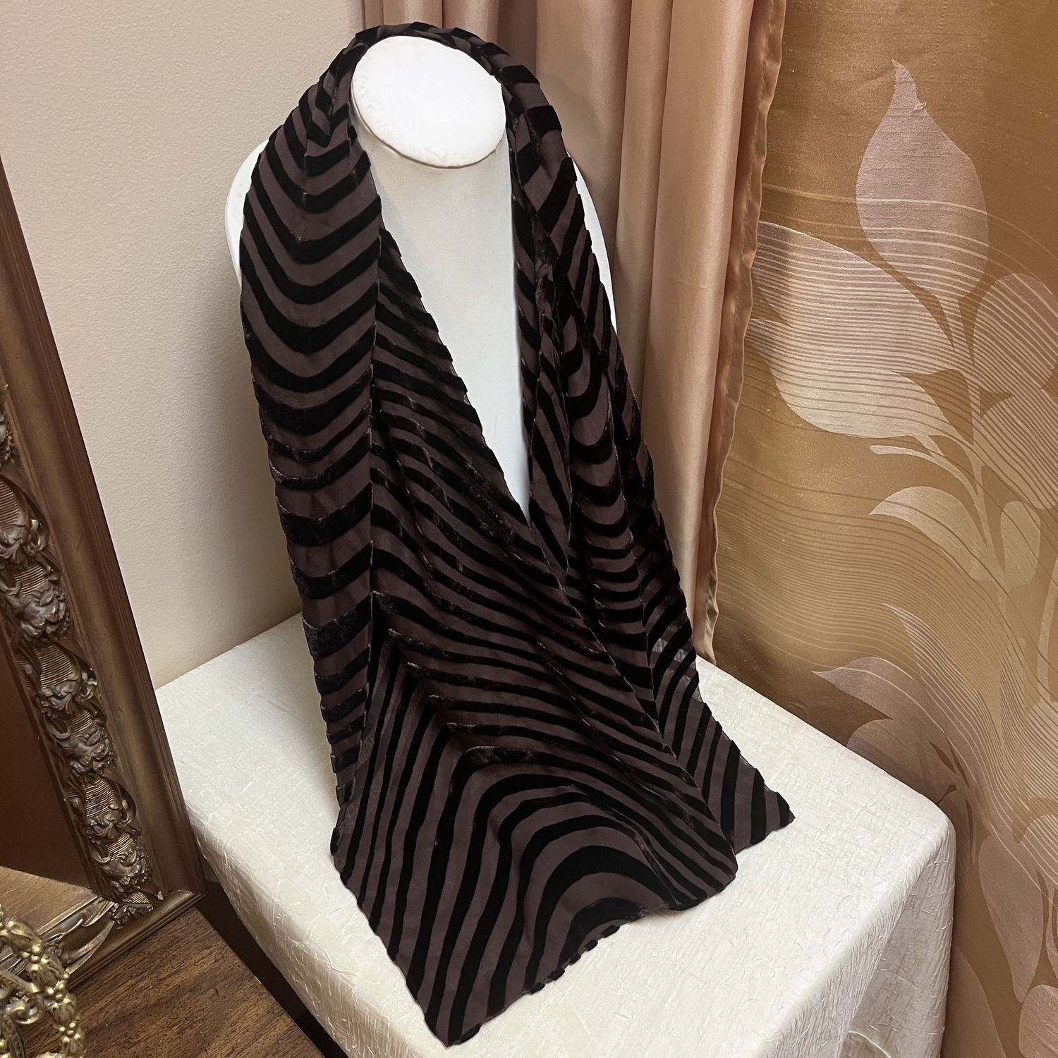 Chocolate Velvet Scarf
