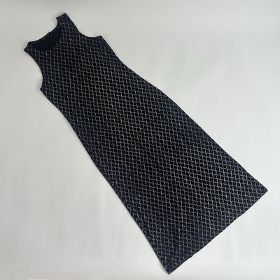 Rainbow shimmer black dress
