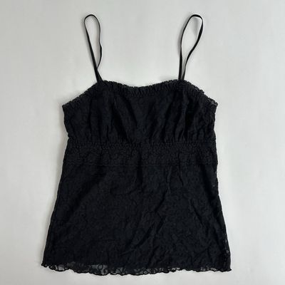 Black lace tank