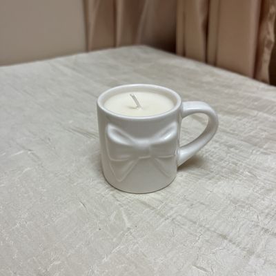 White Bow Candle