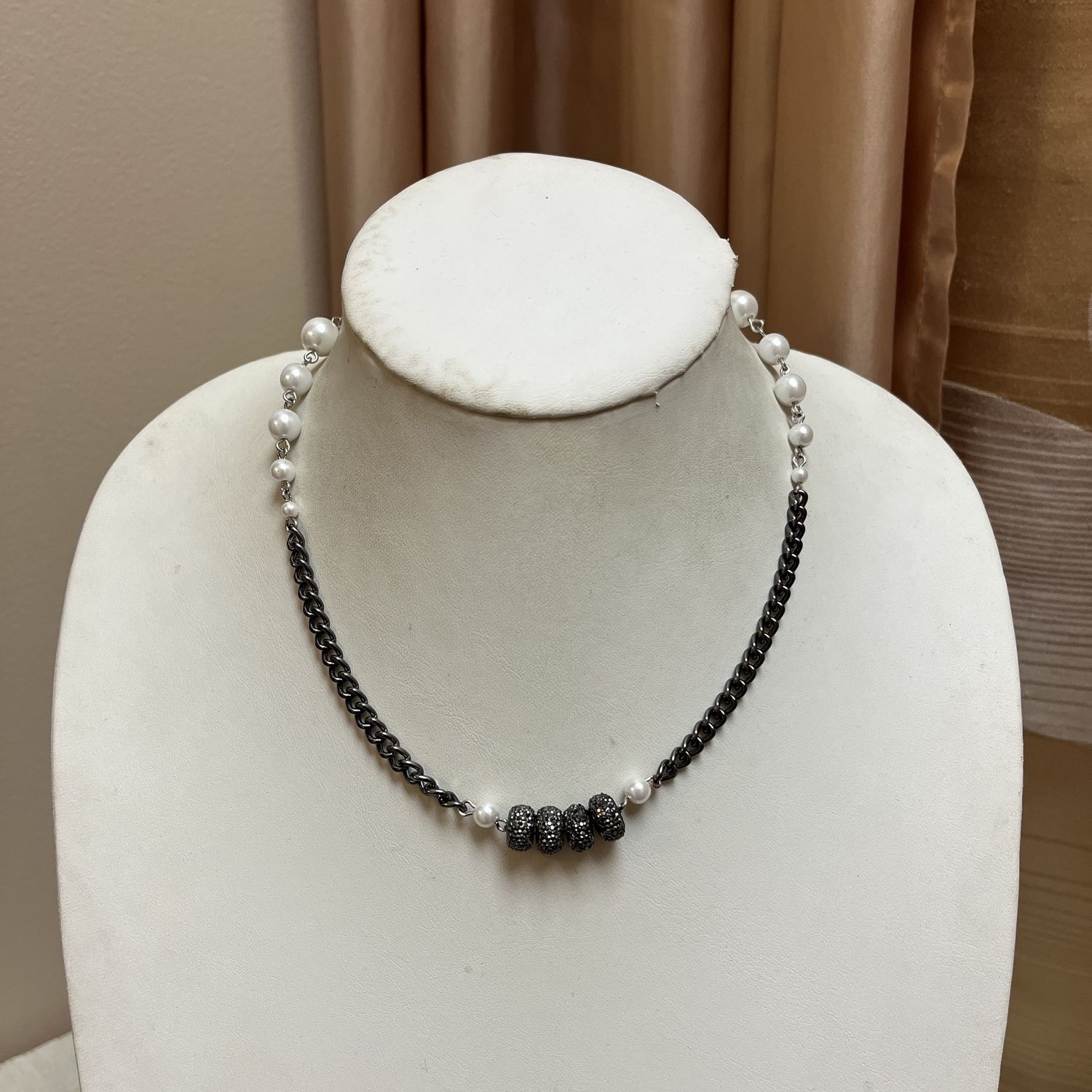 Black Glitter Necklace