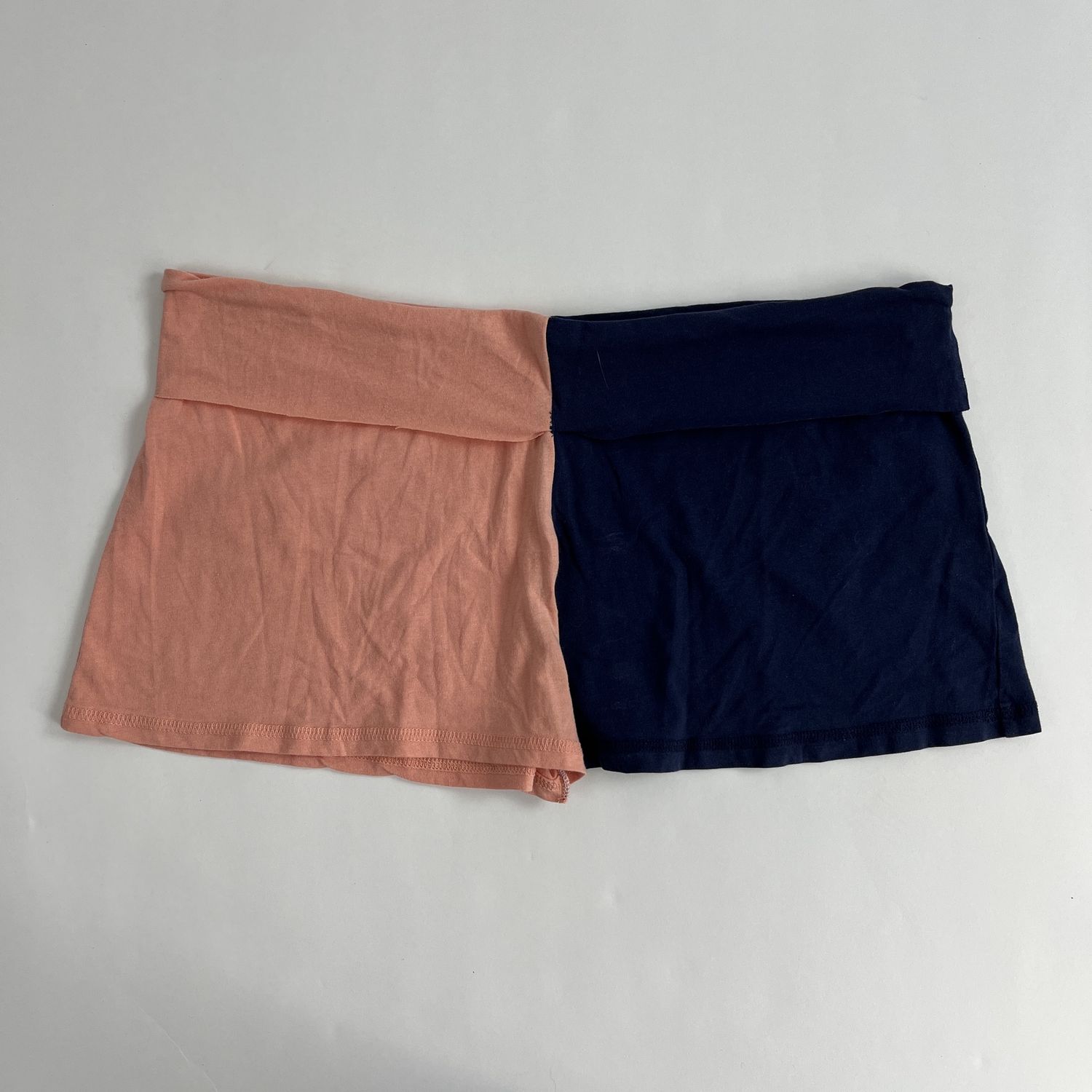 Navy and Peach Yoga Shorts