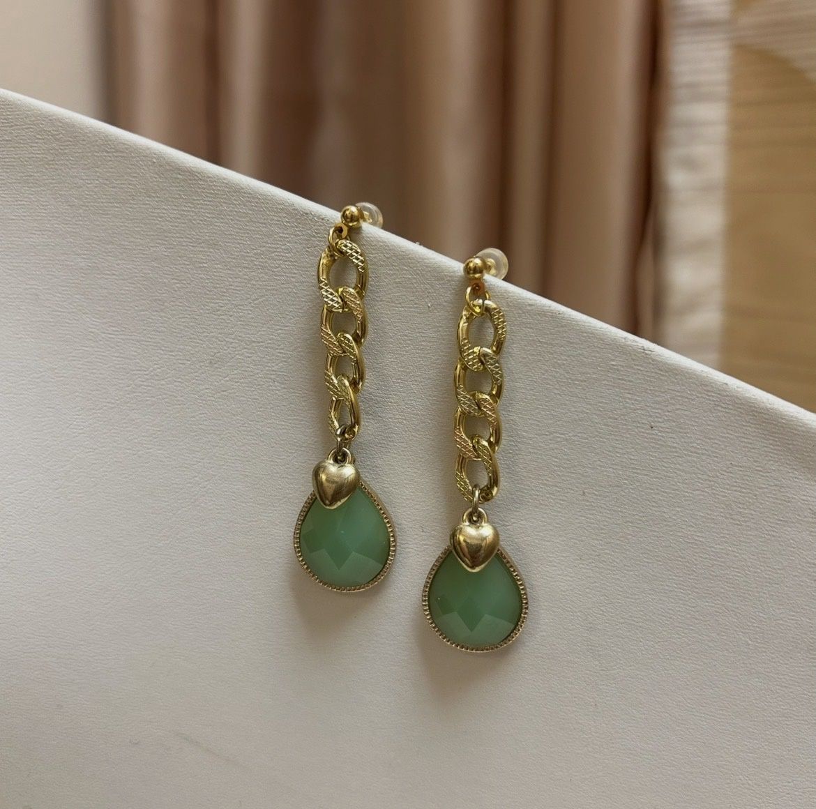 Teal Drop Earrings