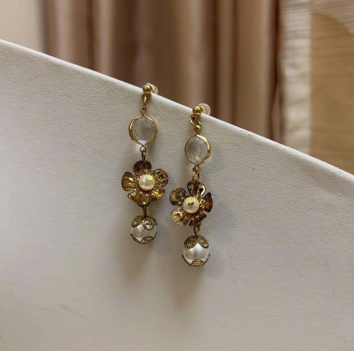Pearl Flower Earrings