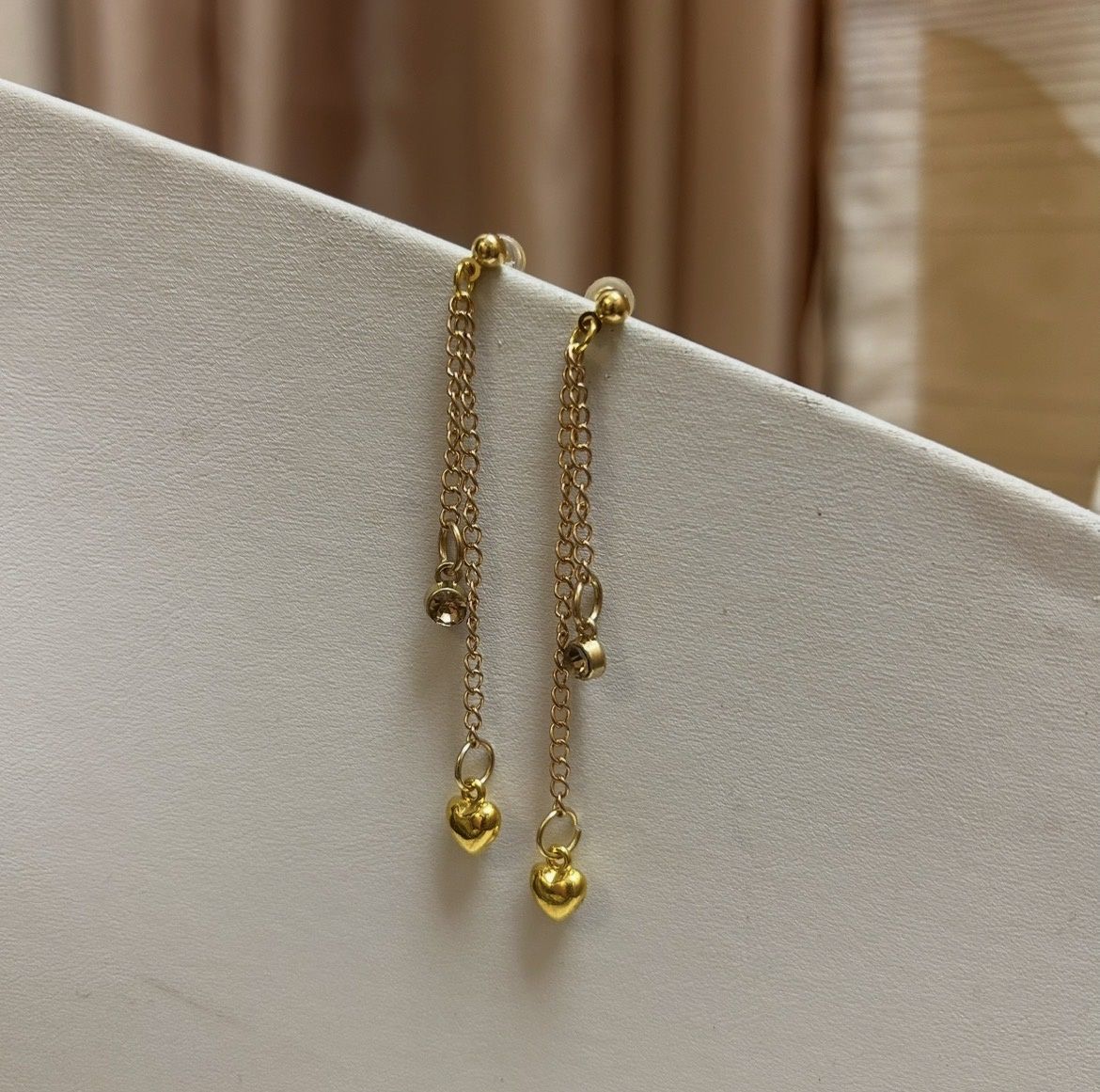 Topaz Heart Earrings