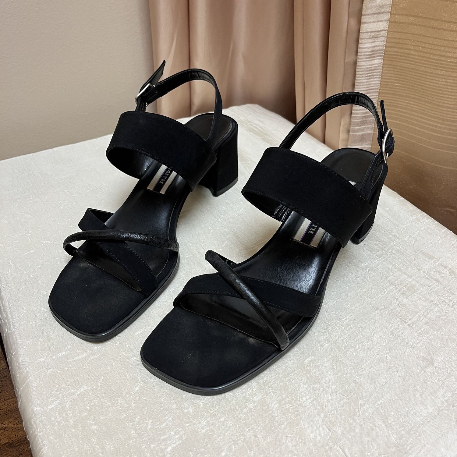 Black Square Heel