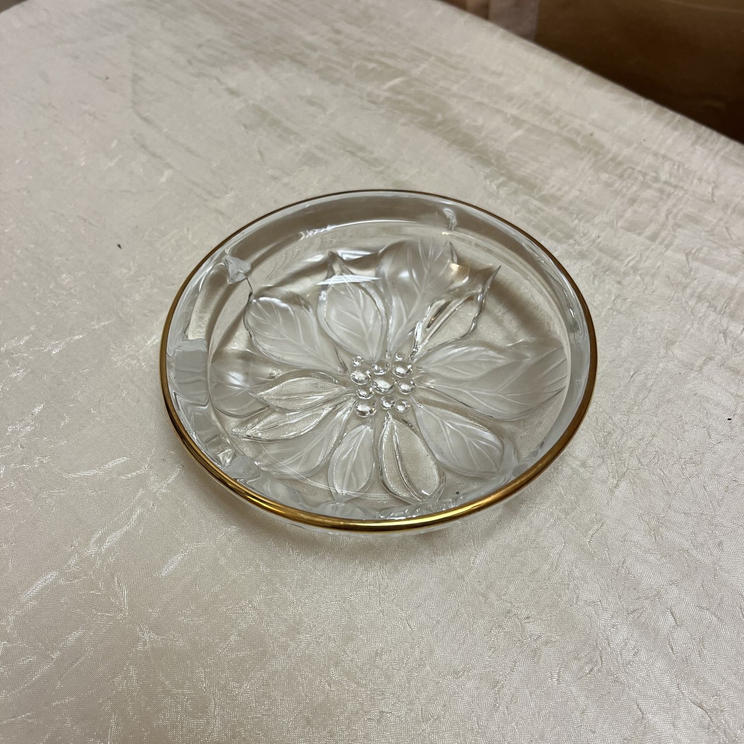 3D Glass Flower Dish