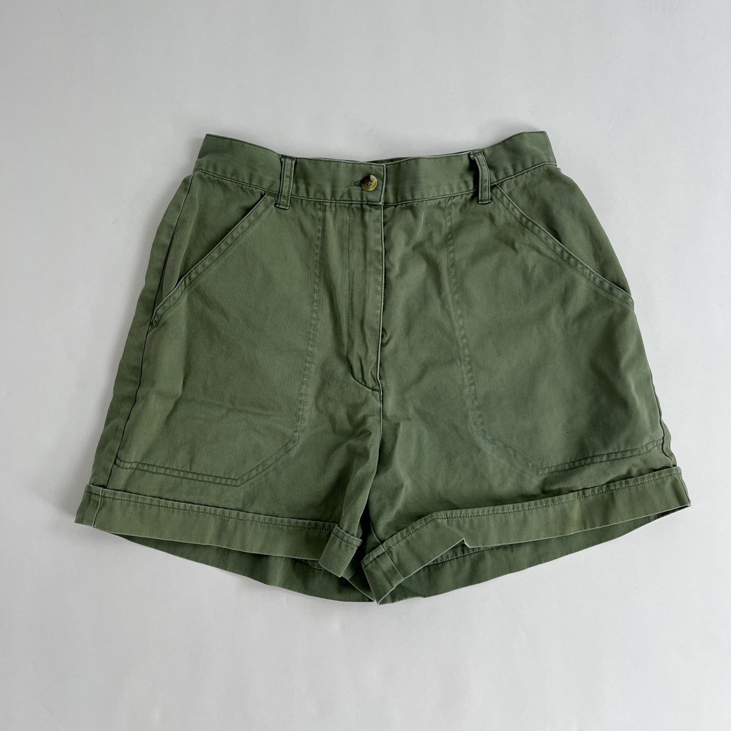 Green Utility Shorts