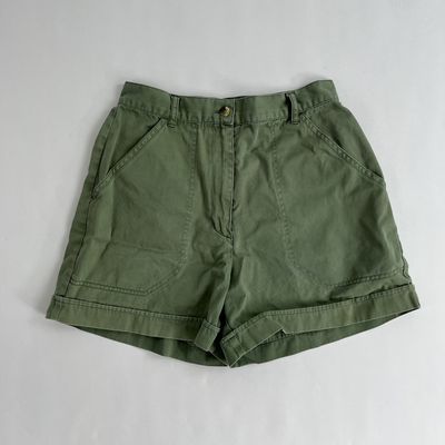Green Utility Shorts