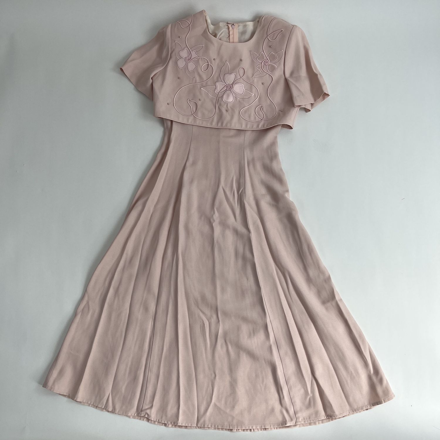 pastel pink vintage dress