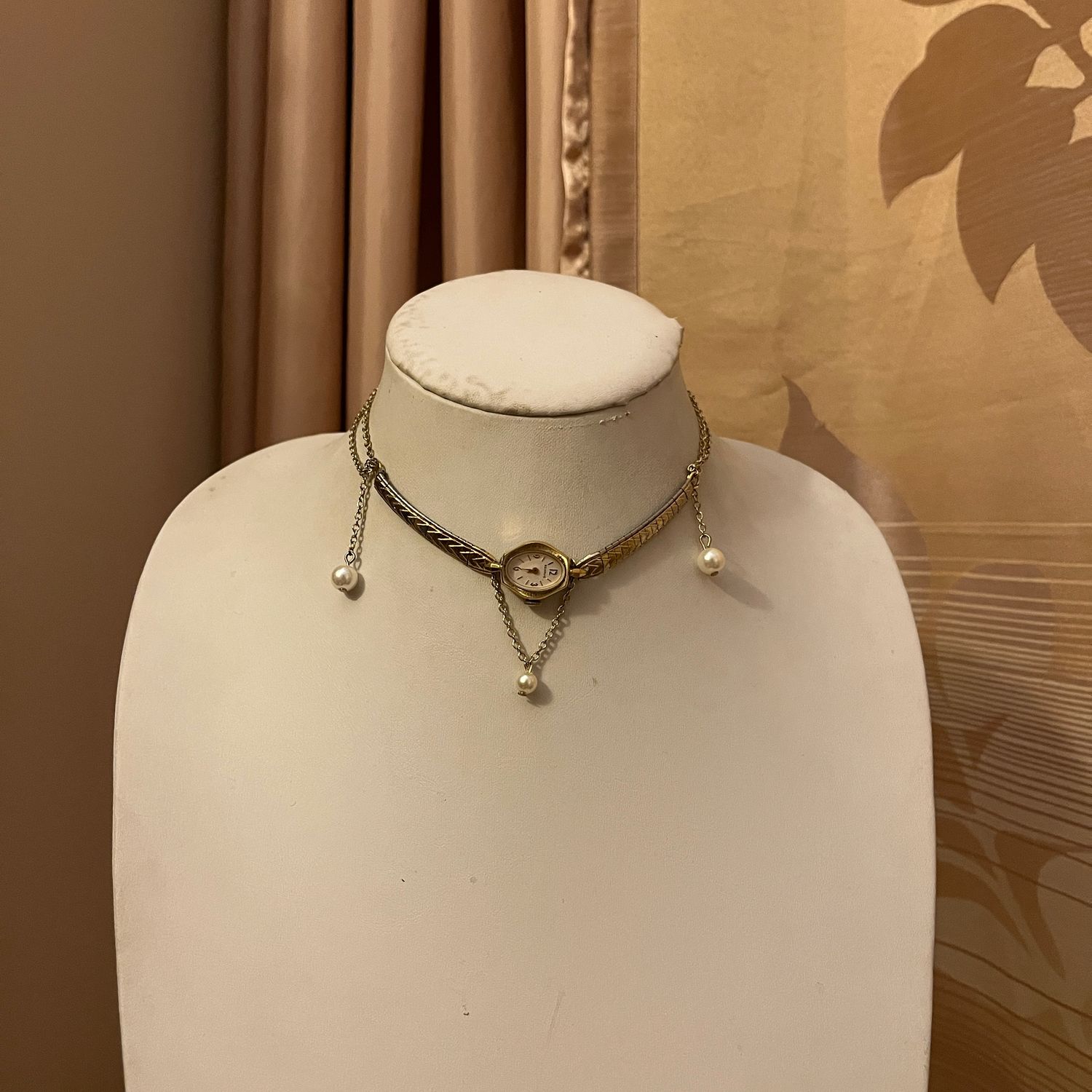 Gold Watch Choker