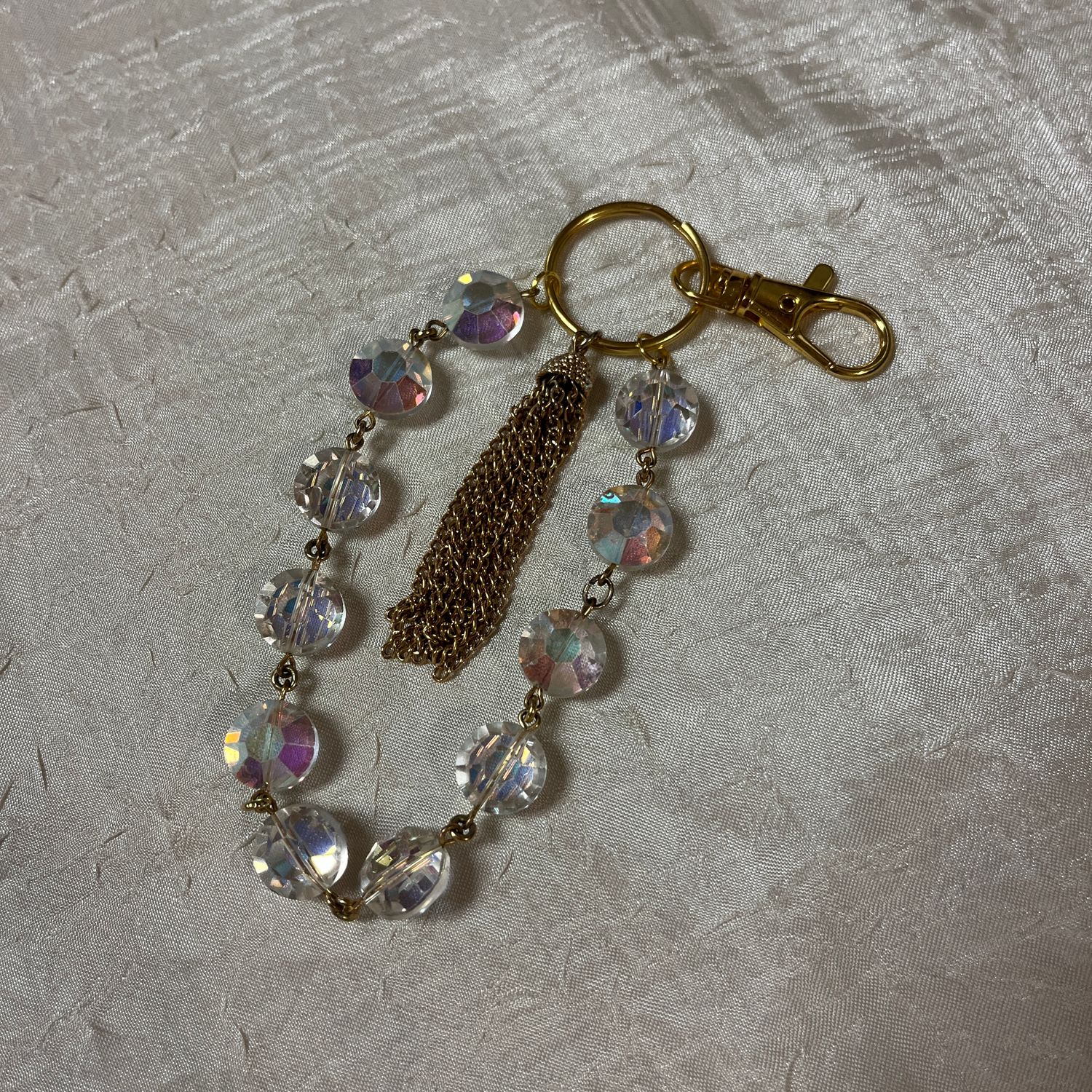 Gold Fringe Keychain