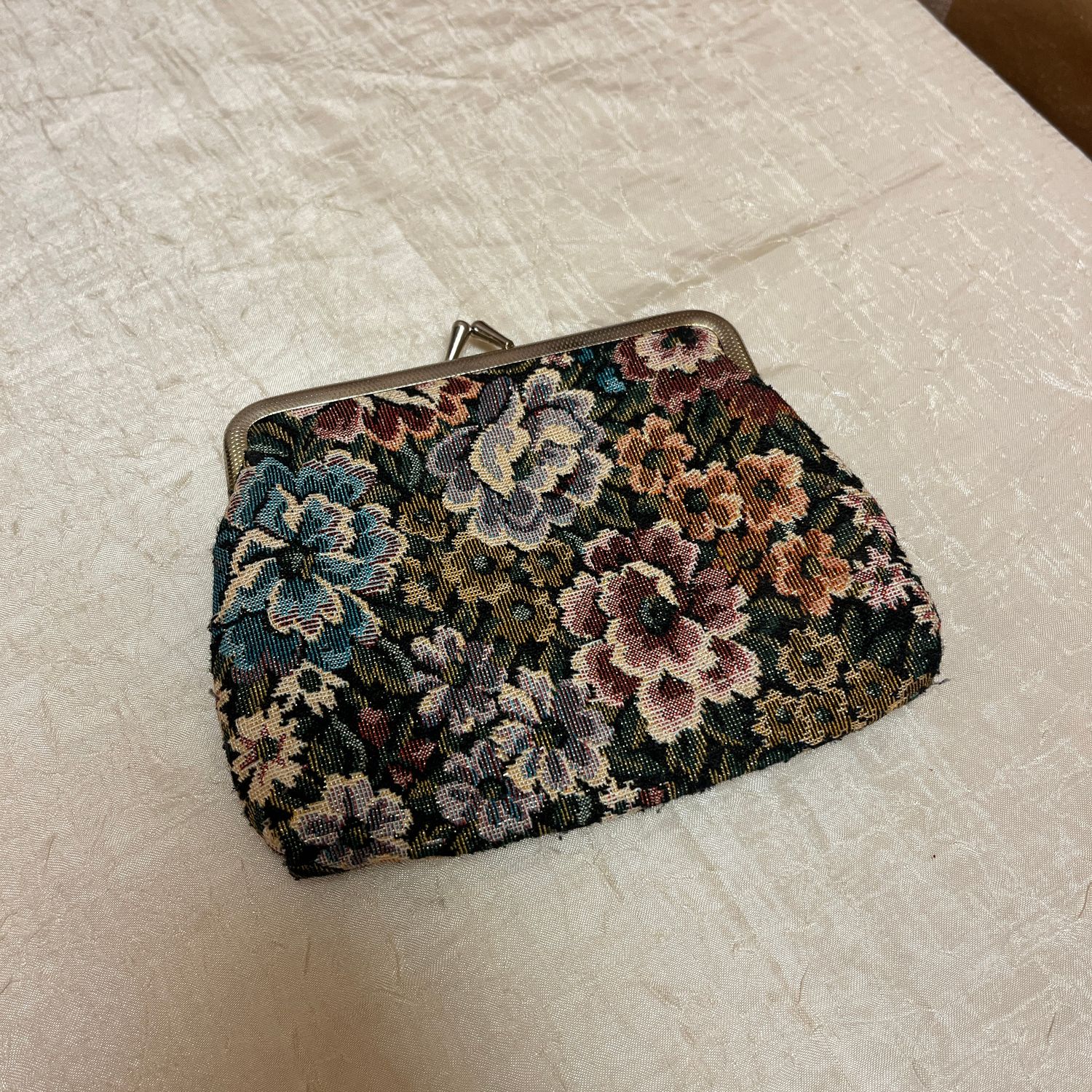 Tapestry Floral Coin Purse
