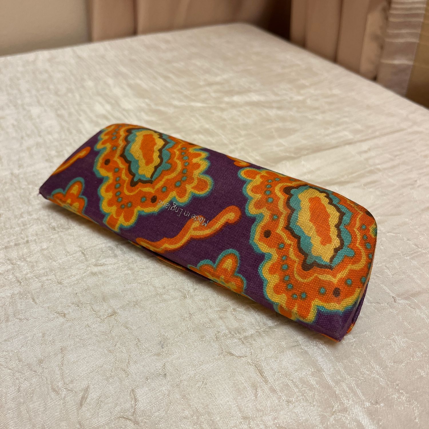 Purple with Orange Glasses Case
