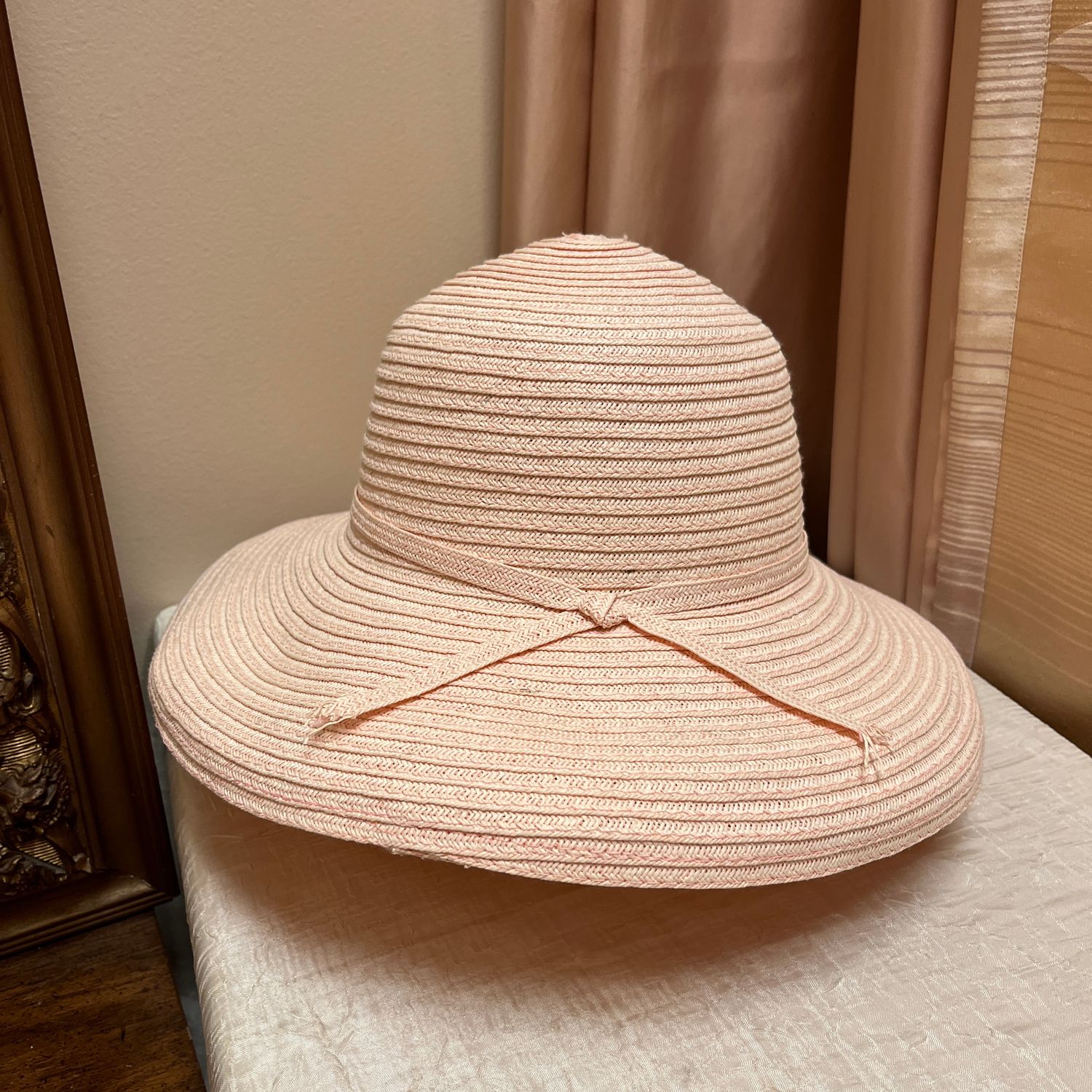 Pink Braided Sun Hat