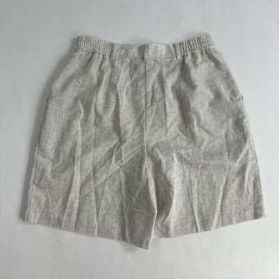 Pleated Linen Shorts