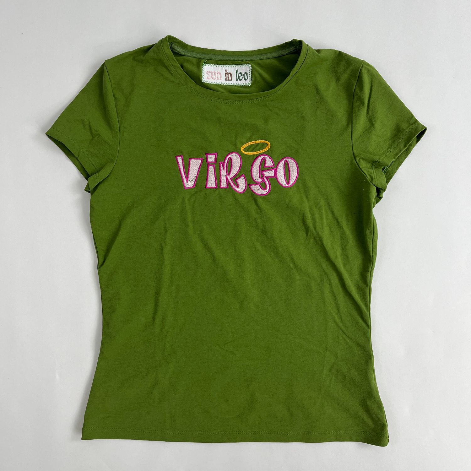 Virgo Bratz Embroidery, Style: Green Tee