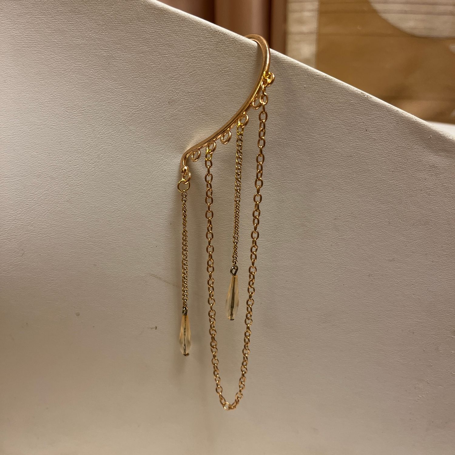 Orange Drop Ear Cuff