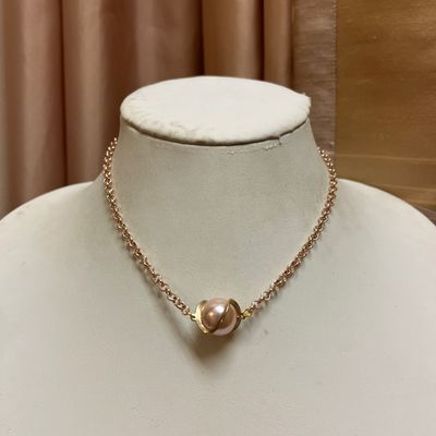 Pink Rose choker necklace