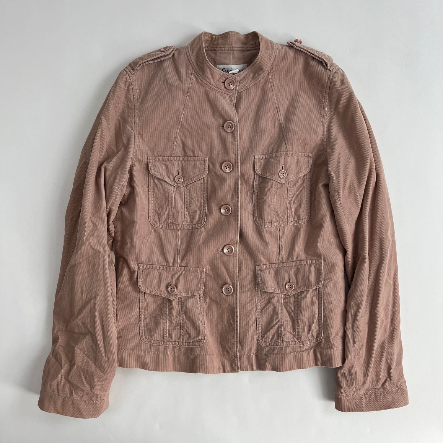 Pink Corduroy Utility Jacket