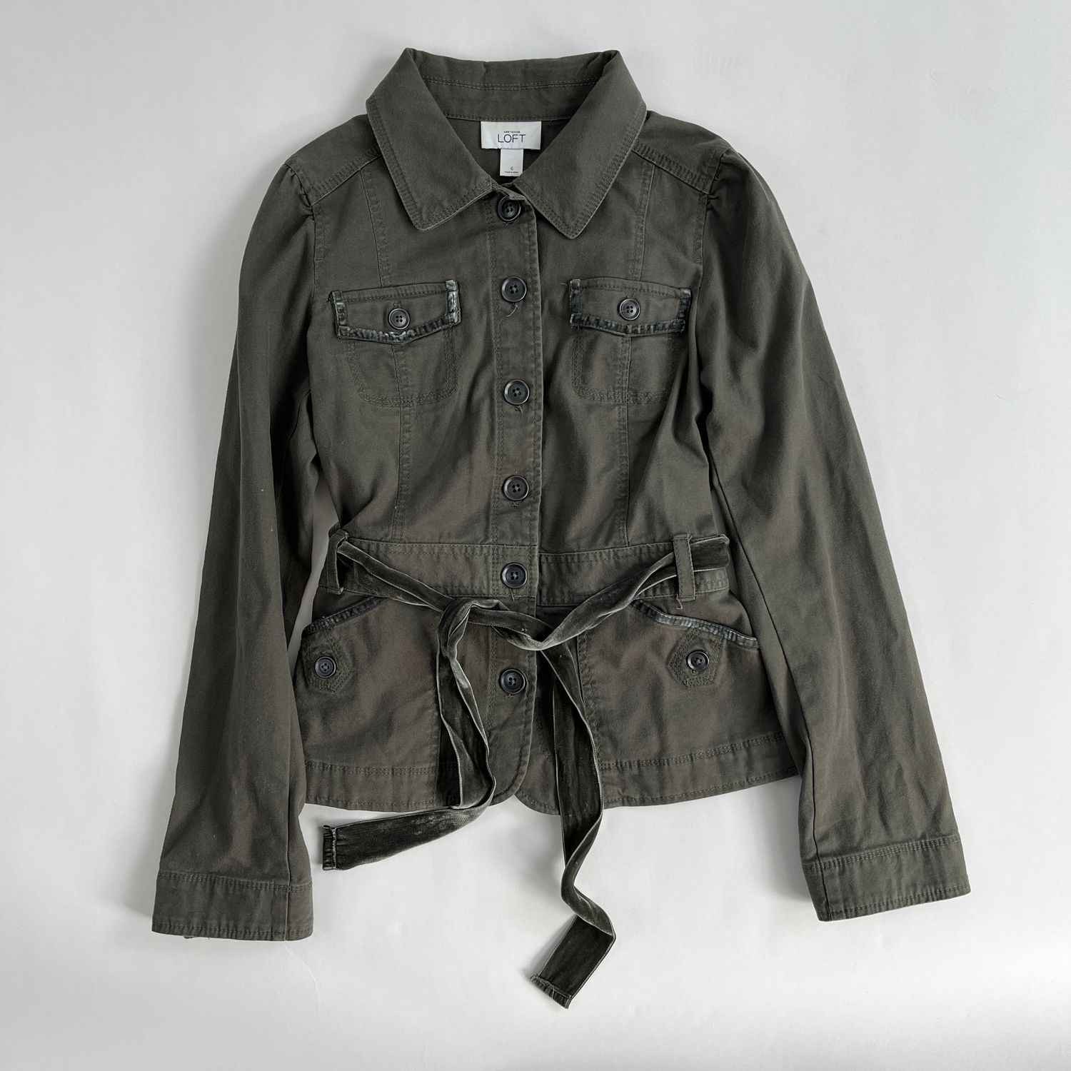 Green Belted Blazer