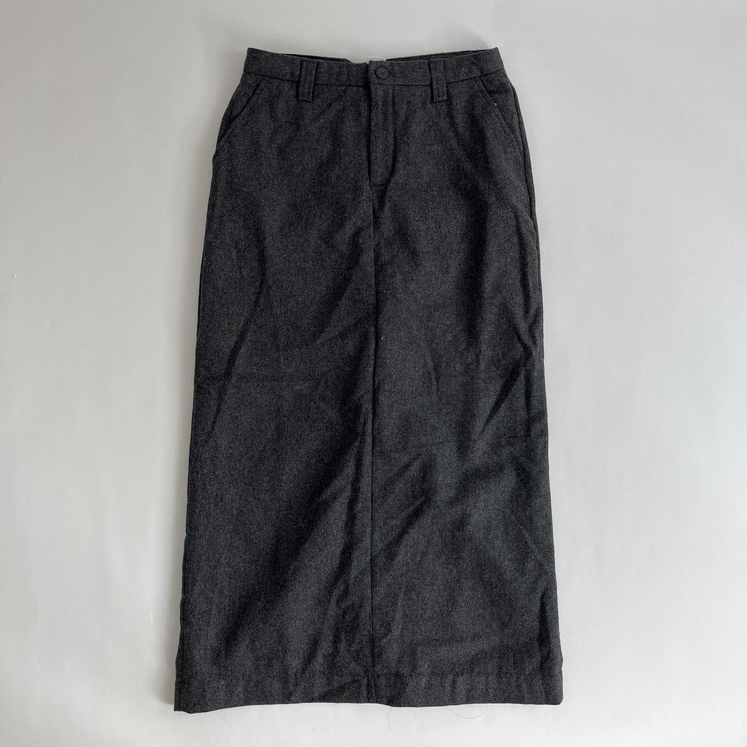 Grey Wool Skirt