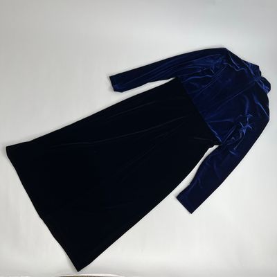 Blue/ Black Velvet Dress